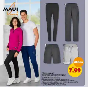 PENNY Maui sports damen-leggings oder sportliche herren-bekleidung Angebot