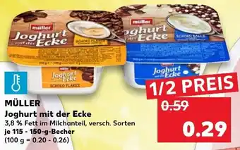 Kaufland Müller Joghurt mit der Ecke 115-150g Angebot