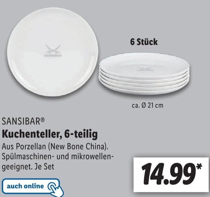 Spannende Sansibar Teller Lidl Ebenbild