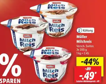 Lidl Müller Milchreis 200 g Angebot