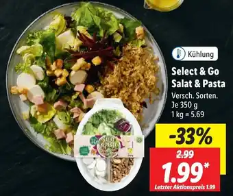 Lidl Select & Go Salat & Pasta 350 g Angebot