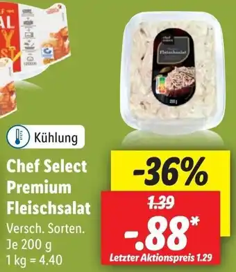 Lidl Chef Select Premium Fleischsalat 200 g Angebot