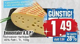 Edeka Emmentaler A.O.P Angebot