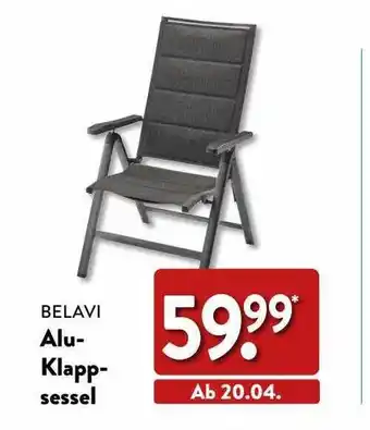 Aldi Nord Belavi alu-klappsessel Angebot