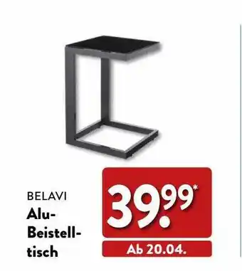 Aldi Nord Belavi alu-beistelltisch Angebot