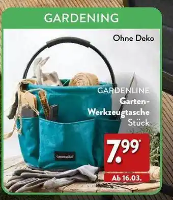 Aldi Nord Gardenline garten-werkzeugtasche stück Angebot