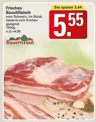 WEZ Bauerngut frisches bauchfleisch Angebot