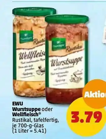 PENNY Ewu wurstsuppe oder wellfleisch Angebot