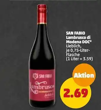 PENNY San fabio lambrusco di modena doc Angebot