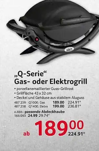 Selgros „q-serie“ gas- oder elektrogrill Angebot