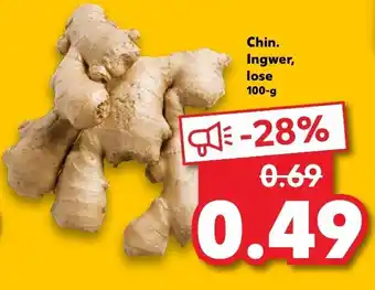 Kaufland Chin. Ingwer, lose 100g Angebot
