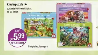 V Markt Kinderpuzzle Angebot