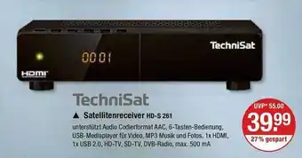 V Markt Technisat satellitenreceiver hd-s 261 Angebot