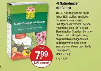 V Markt Naturdünger mit guano Angebot