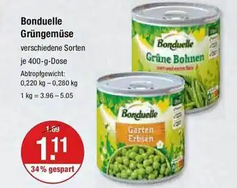 V Markt Bonduelle grüngemüse Angebot