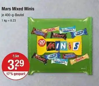 V Markt Mars mixed minis Angebot