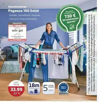 V Markt Standtrockner pegasus 180 solid Angebot