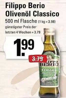 Edeka Frischemarkt Filippo berio olivenöl classico Angebot