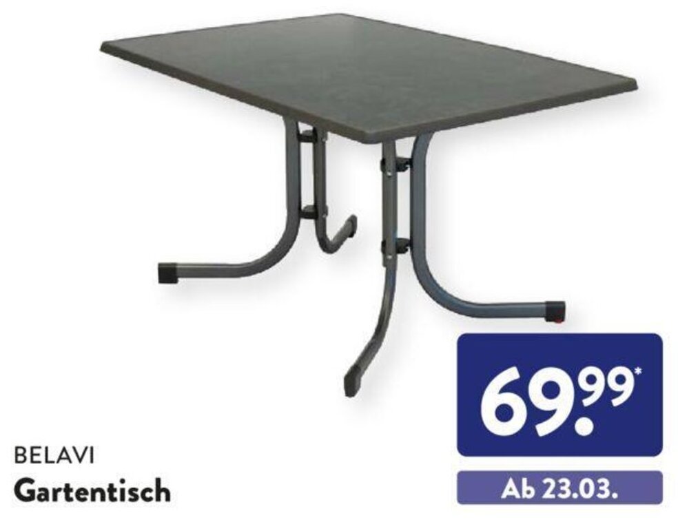 Belavi Gartentisch Angebot bei Aldi Süd