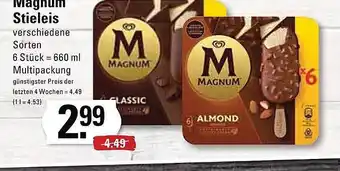 Edeka Frischemarkt Magnum stieleis Angebot