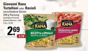 Edeka Frischemarkt Giovanni rana tortelloni oder ravioli Angebot