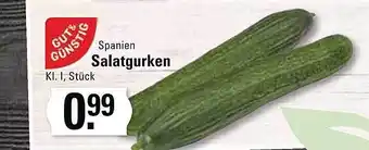 Edeka Frischemarkt Gut & günstig salatgurken Angebot