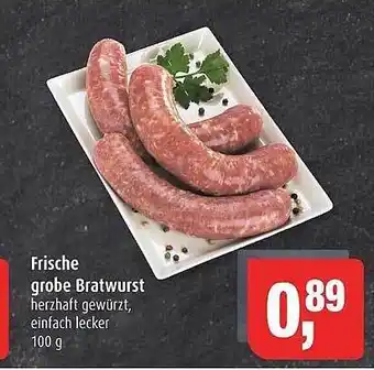 Markant Frische grobe bratwurst Angebot