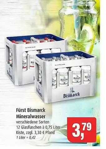 Markant Fürst bismarck mineralwasser Angebot