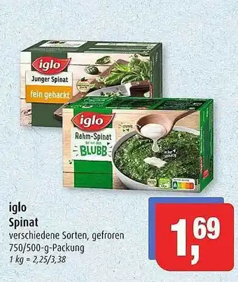 Markant Iglo spinat Angebot