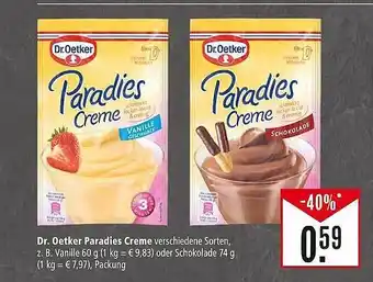 Marktkauf Dr oetker paradies creme Angebot