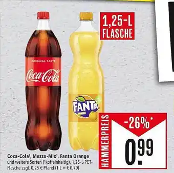 Marktkauf Coca-cola, fanta oder mezzo-mix Angebot