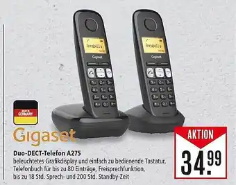 Marktkauf Gigaset duo-dect-telefon a275 Angebot