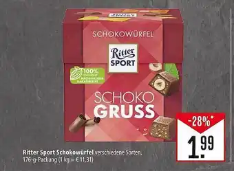 Marktkauf Ritter sport schokowürfel Angebot