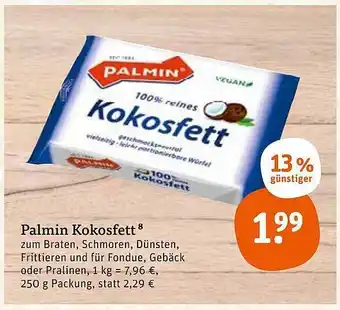 tegut Palmin kokosfett Angebot