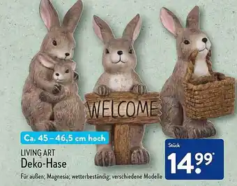 Aldi Nord Living art deko-hase Angebot