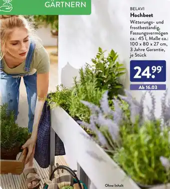 Aldi Süd Belavi Hochbeet Angebot