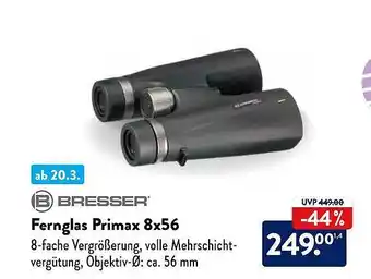 Aldi Nord Bresser fernglas primax 8x56 Angebot