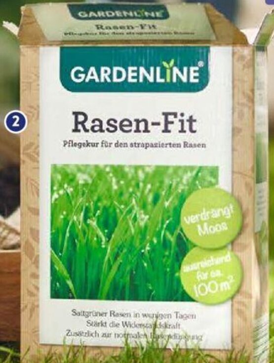 Gardenline Rasen Fit 3 kg Packung Angebot bei Aldi Süd