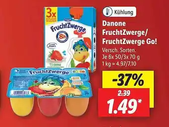 Lidl Danone fruchtzwerge oder fruchtzwerge go! Angebot