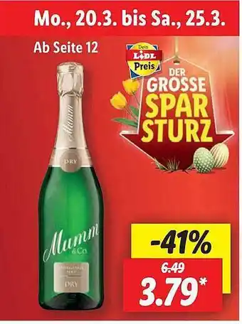 Lidl Mumm Angebot