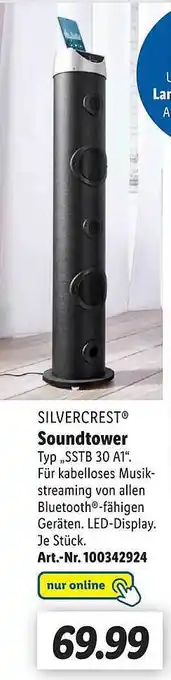 Lidl Silvercrest soundtower Angebot