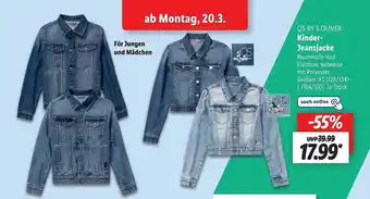 Lidl Qs by s.oliver kinder-jeansjacke Angebot