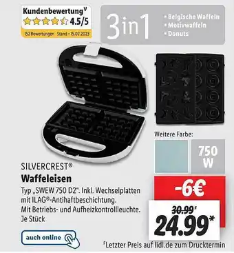 Lidl Silvercrest waffeleisen Angebot