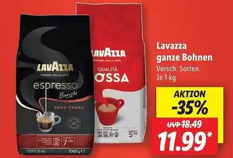 Lidl Lavazza ganz bohnen Angebot