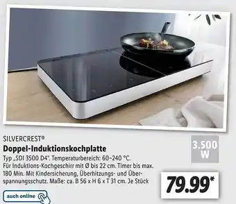 Lidl Silvercrest doppel-induktionskochplatte sdi3500d4 Angebot