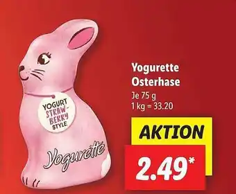 Lidl Yogurette osterhase Angebot