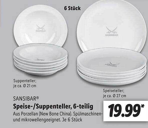 Spannende Sansibar Teller Lidl Ebenbild