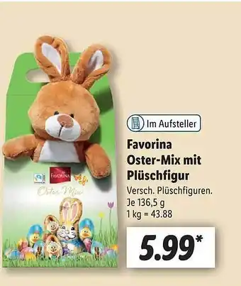 Lidl Favorina oster-mix mit plüschfigur Angebot