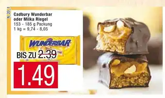 Marktkauf Cadbury wunderbar oder milka riegel Angebot