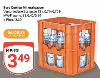 Globus Berg quellen mineralwasser Angebot